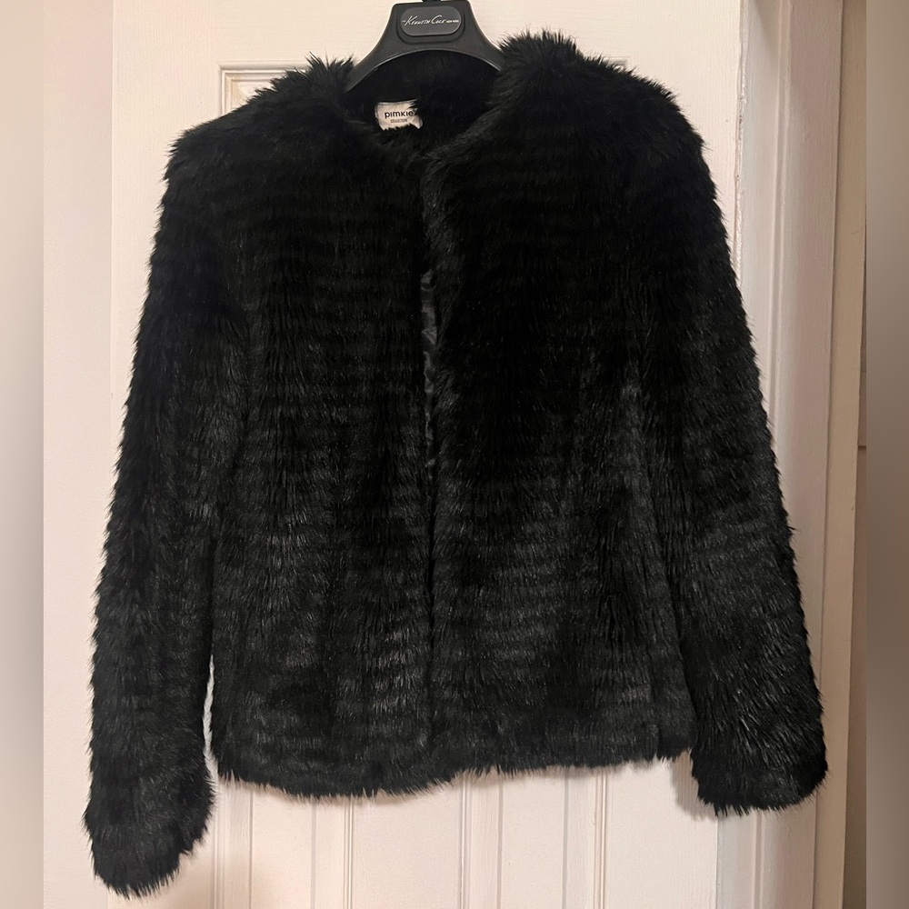 Black faux fur Jacket
